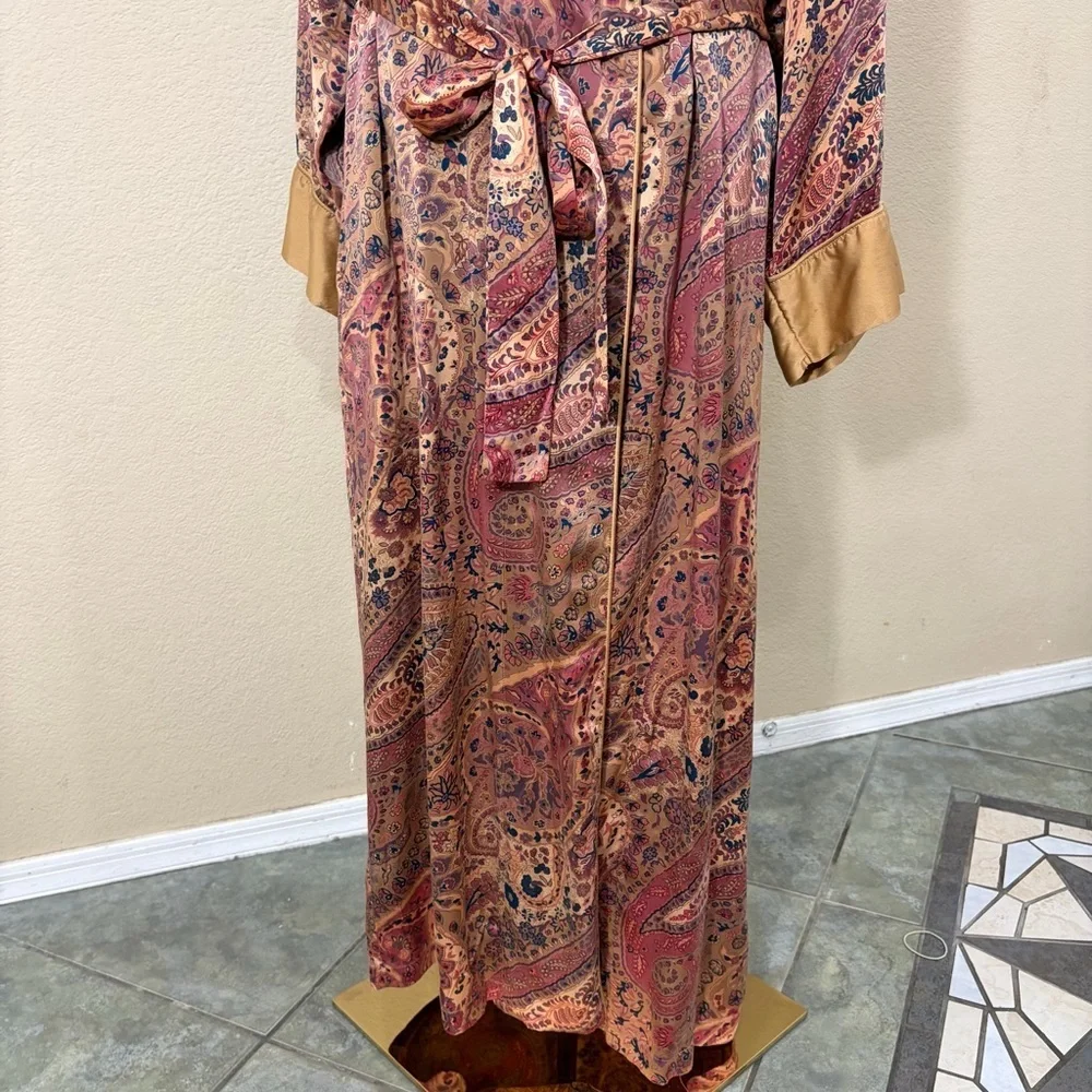 Vintage 1990s Victoria’s Secret Gold Label Silk Robe SZ M Lingerie Quiet luxury - Picture 3 of 10